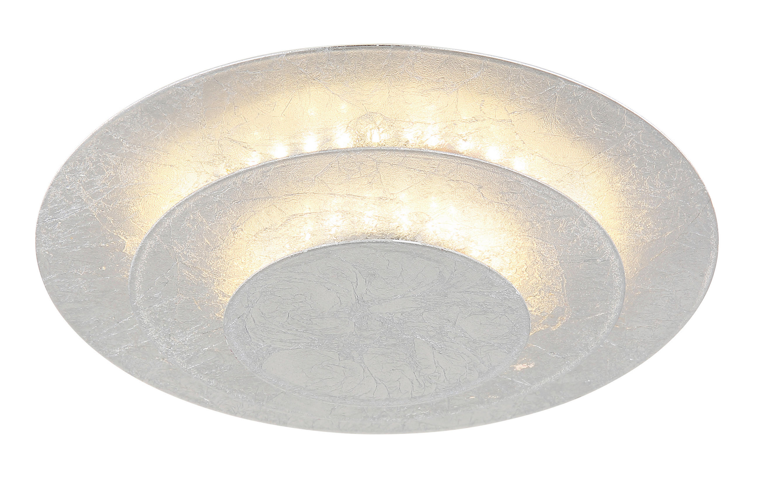 LED-DECKENLEUCHTE  18/7 cm    - Silberfarben, Design, Metall (18/7cm) - Globo