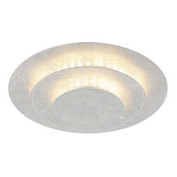 LED-DECKENLEUCHTE  18/7 cm    - Silberfarben, Design, Metall (18/7cm) - Globo