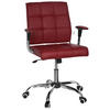 DREHSTUHL  in Lederlook Bordeaux  - Chromfarben/Bordeaux, MODERN, Kunststoff/Textil (61/87/59cm) - MID.YOU