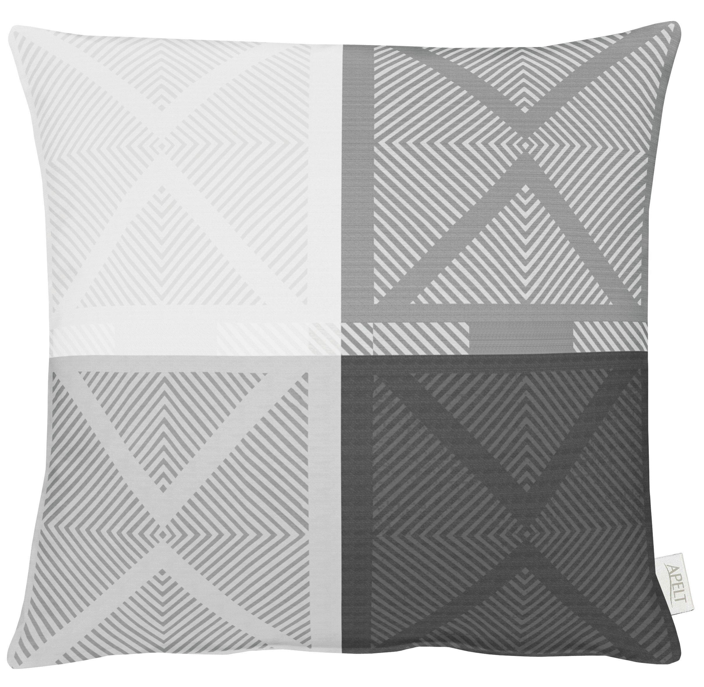 KISSENHÜLLE Verona 49/49 cm - Schwarz, Design, Textil (49/49cm) - Apelt