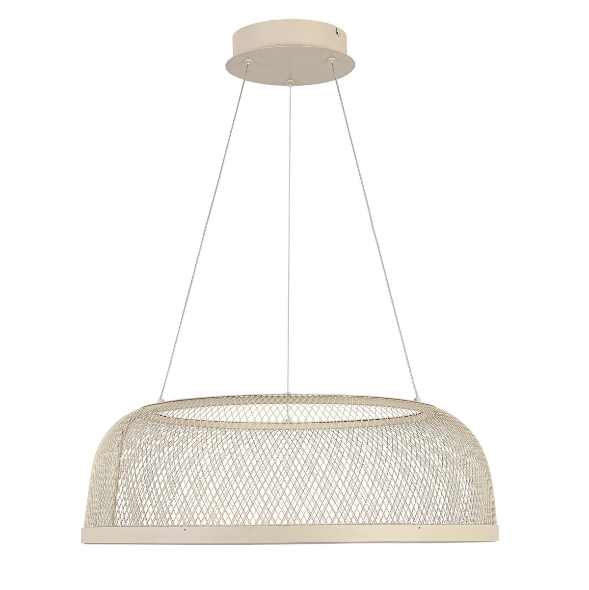 LED-HÄNGLAMPA Lino 60,5/175,5 cm  - sandfärgad, Design, metall/plast (60,5/175,5cm) - Novel