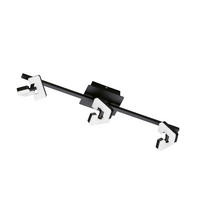 DECKENSTRAHLER Ray 60/9,5/13 cm  - Schwarz, Design, Kunststoff/Metall (60/9,5/13cm) - Fischer & Honsel