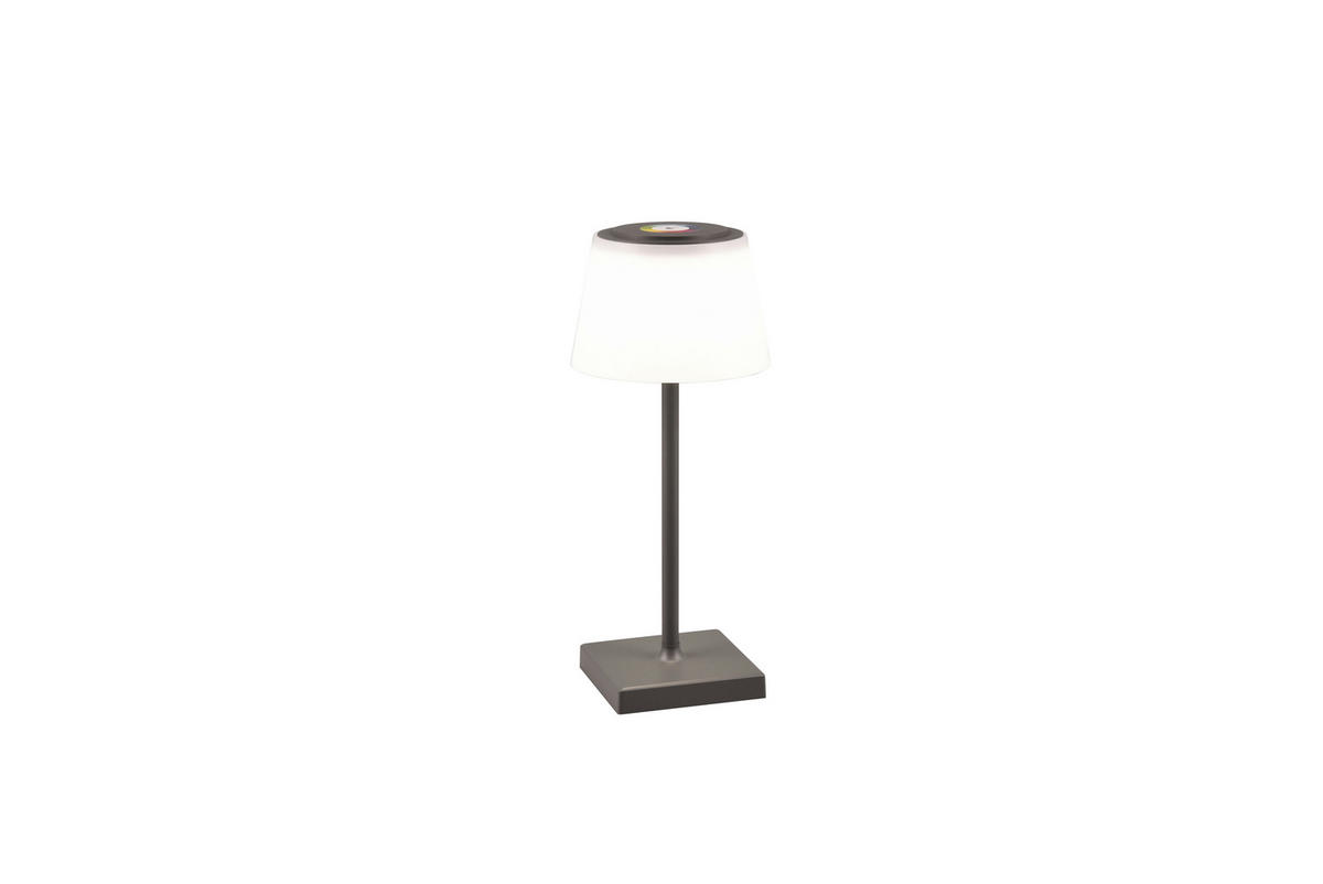PUNJIVA STONA LAMPA - bela/antracit, Konvencionalno, plastika (13/30cm)