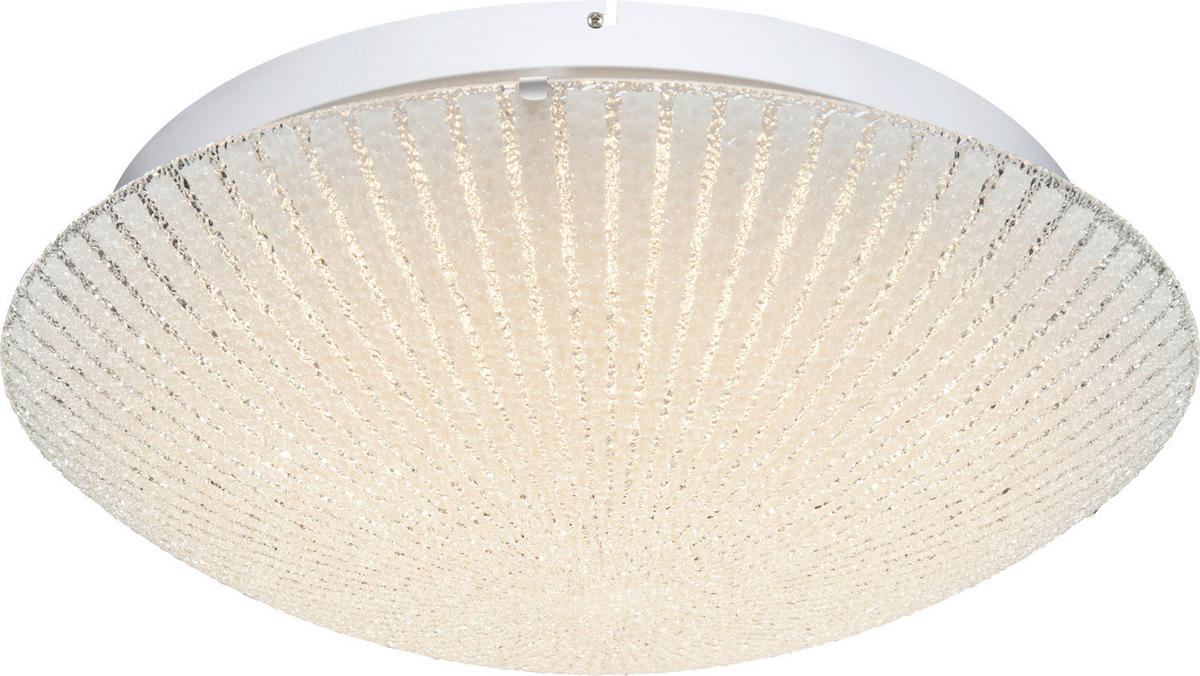 LED-DECKENLEUCHTE 30 W  50/11 cm    - Weiss/Opal, Basics, Glas/Metall (50/11cm) - Globo