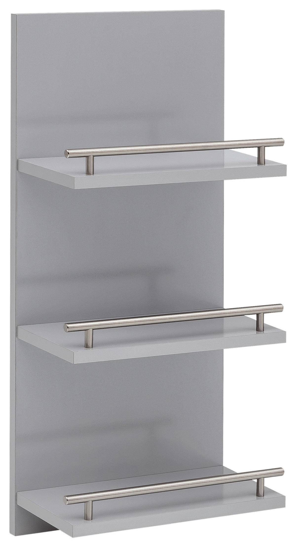 BADEZIMMERREGAL 30,3/70,2/17,5 cm  - Silberfarben, MODERN, Holzwerkstoff (30,3/70,2/17,5cm) - MID.YOU