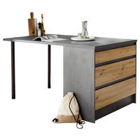 KUHINJSKI OTOK antracit, hrast Artisan  - hrast Artisan/antracit, Design, drvni materijal (180/91/90cm) - MID.YOU