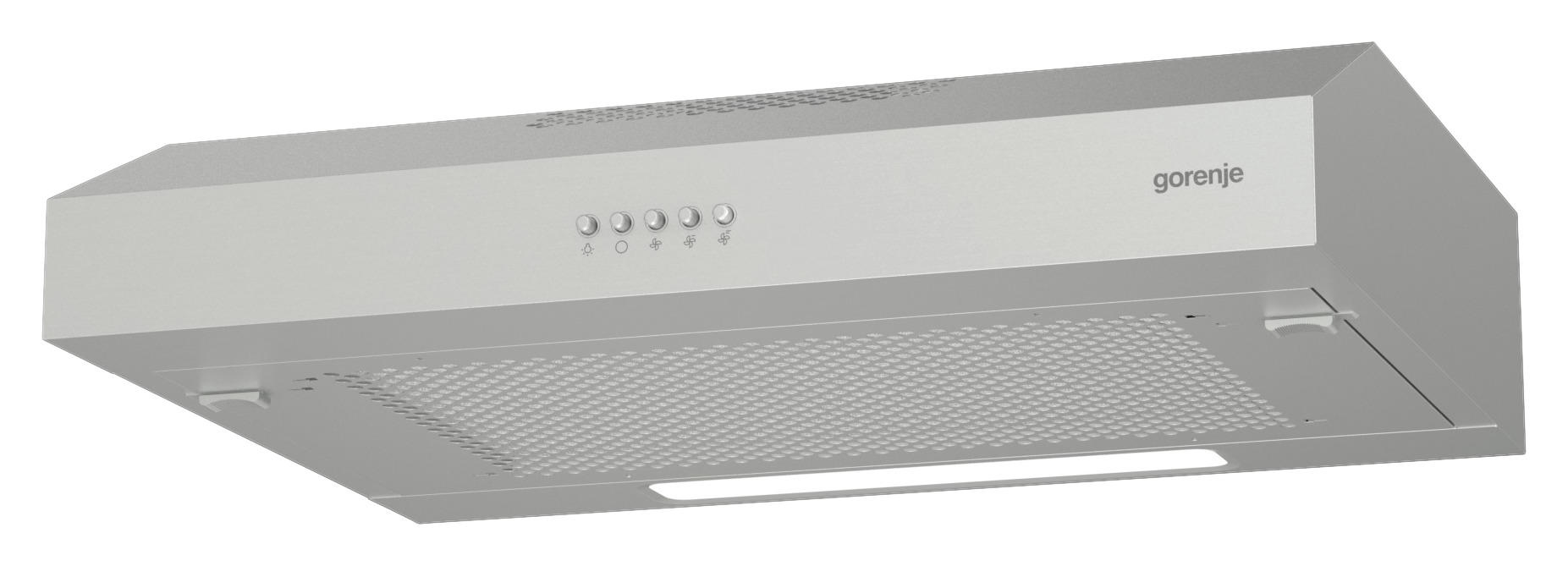 DUNSTABZUGSHAUBE WHU 629 ES/S  - Edelstahlfarben, Basics, Kunststoff/Metall (59,6/12,5/46,8cm) - Gorenje
