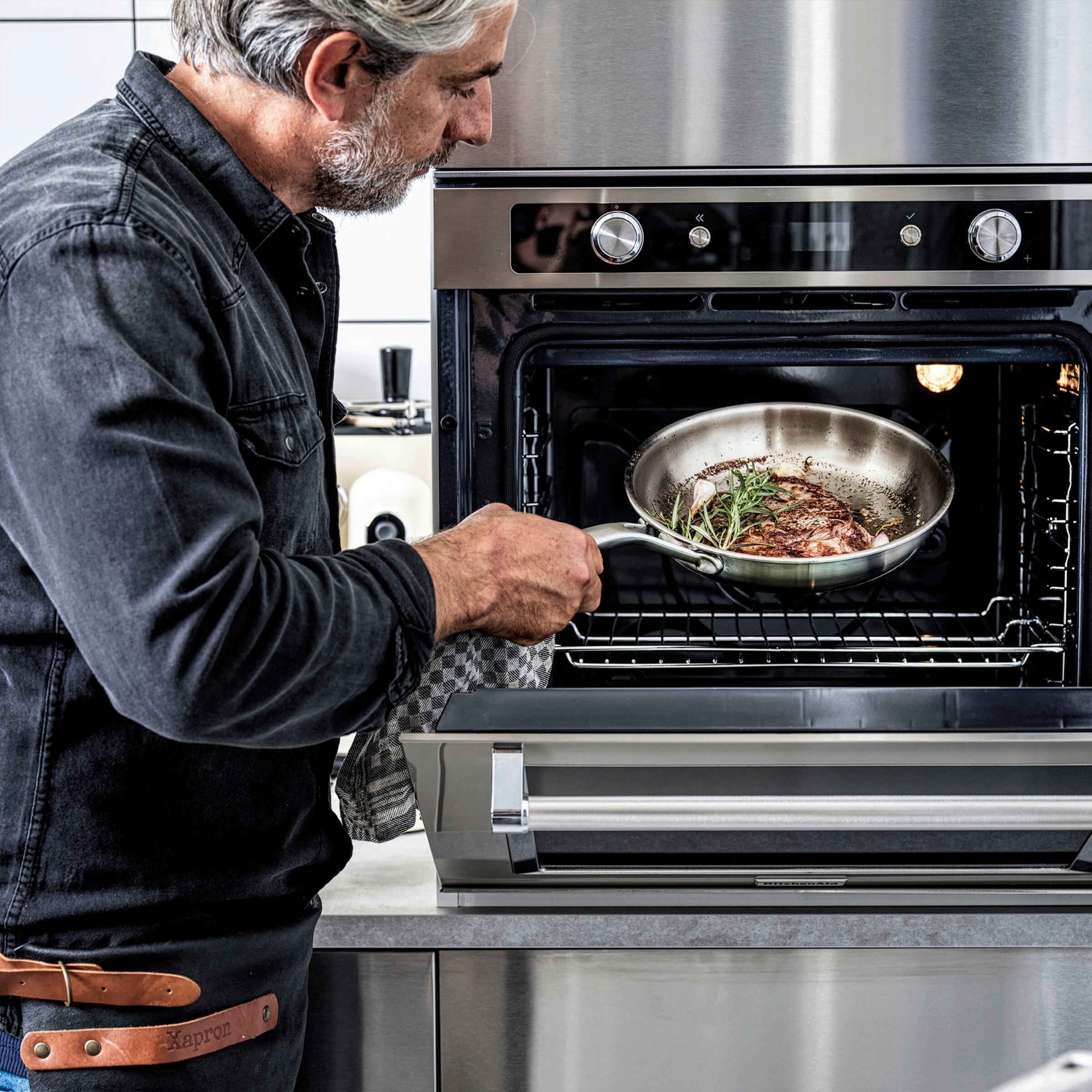 BRATPFANNE Multi-Ply Stainless Steel 24 cm  - Edelstahlfarben, Basics, Metall (24cm) - Kitchenaid