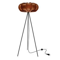 STEHLEUCHTE 52/52/147 cm    - Schwarz/Mokka, KONVENTIONELL, Kunststoff/Metall (52/52/147cm)