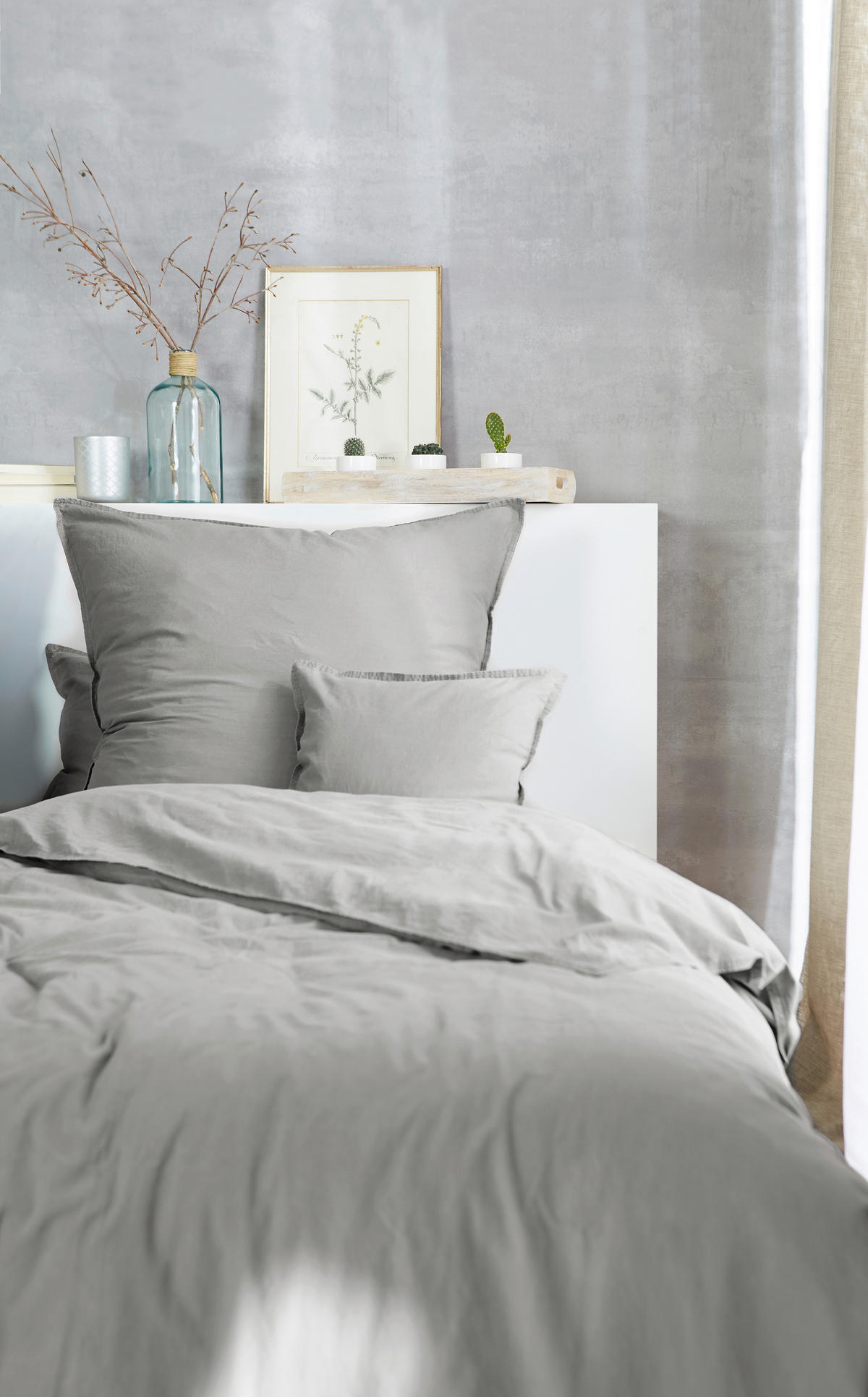 BETTWÄSCHE Renforcé 200/200 cm  - Grau, Basics, Textil (200/200cm)