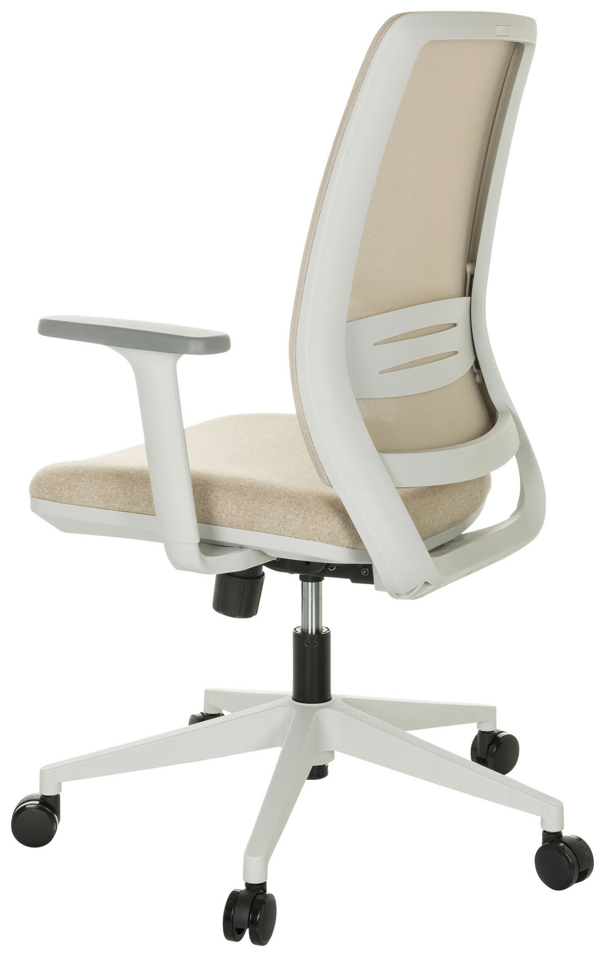 OTOČNÁ ŽIDLE, béžová - šedá/bílá, Basics, textil/plast (68/98,5-108,5/56cm) - MID.YOU