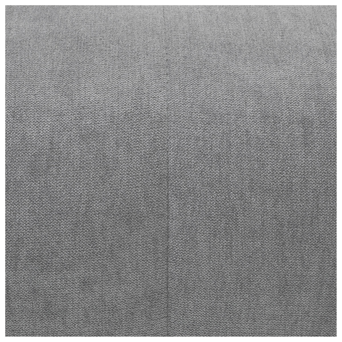 ECKSOFA Hellgrau Velours  - Hellgrau/Schwarz, KONVENTIONELL, Textil/Metall (226/155cm) - Carryhome