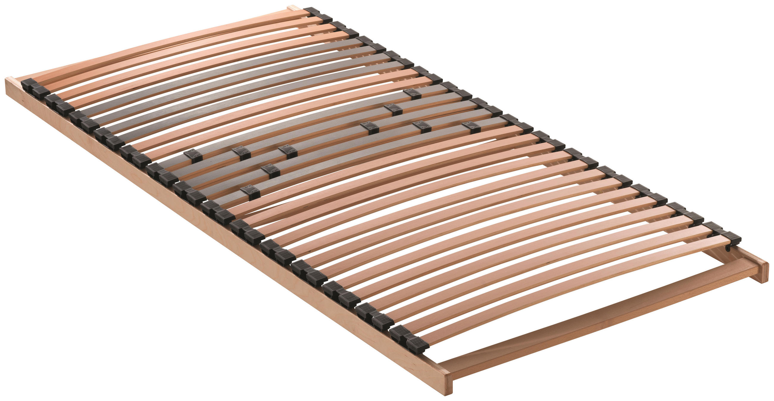 LATTENROST 90/200 cm Mittelzone verstellbar, Birke  - Birkefarben/Buchefarben, Basics, Holz (90/200cm) - Novel