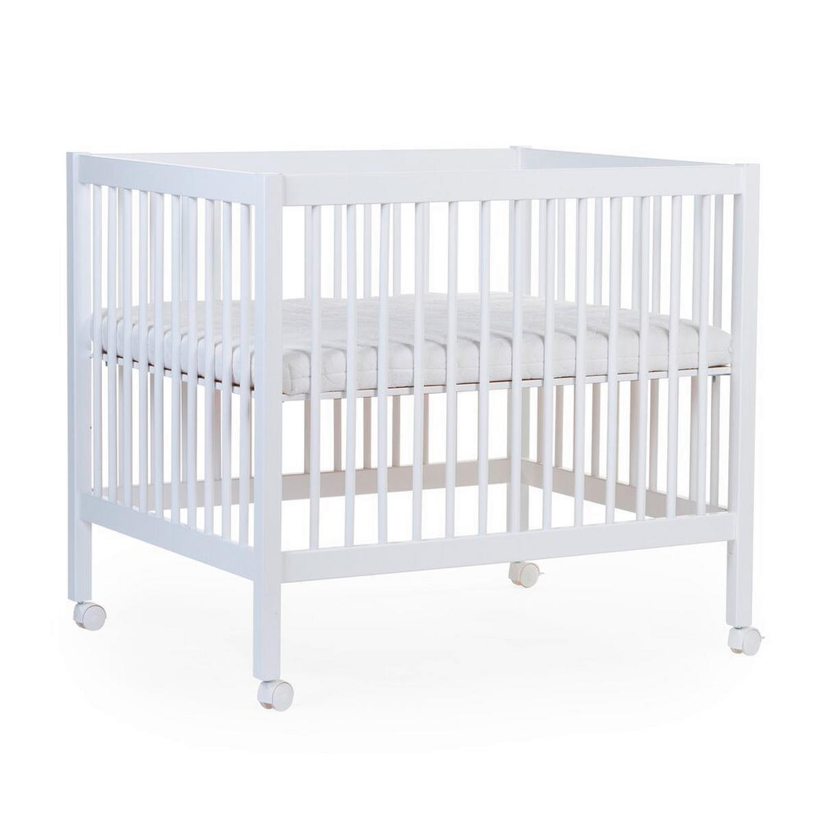 LAUFGITTER Playpen 97 2023  98/78/82 cm  - Weiß, KONVENTIONELL, Holz/Kunststoff (98/78/82cm) - Childhome
