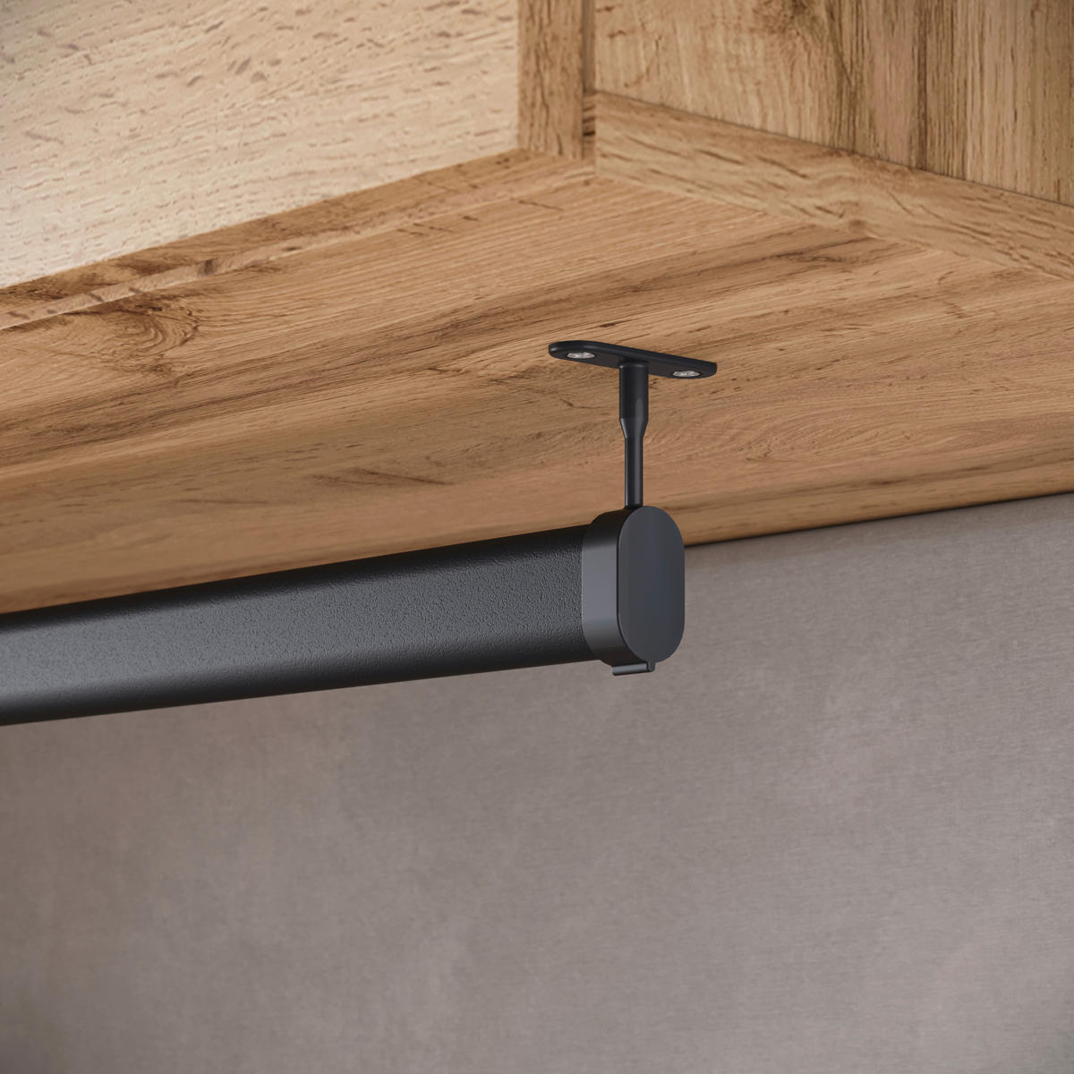 GARDEROBE  in 115/231,9/37,5 cm  - Eiche Wotan, Trend, Holzwerkstoff/Textil (115/231,9/37,5cm) - Livetastic