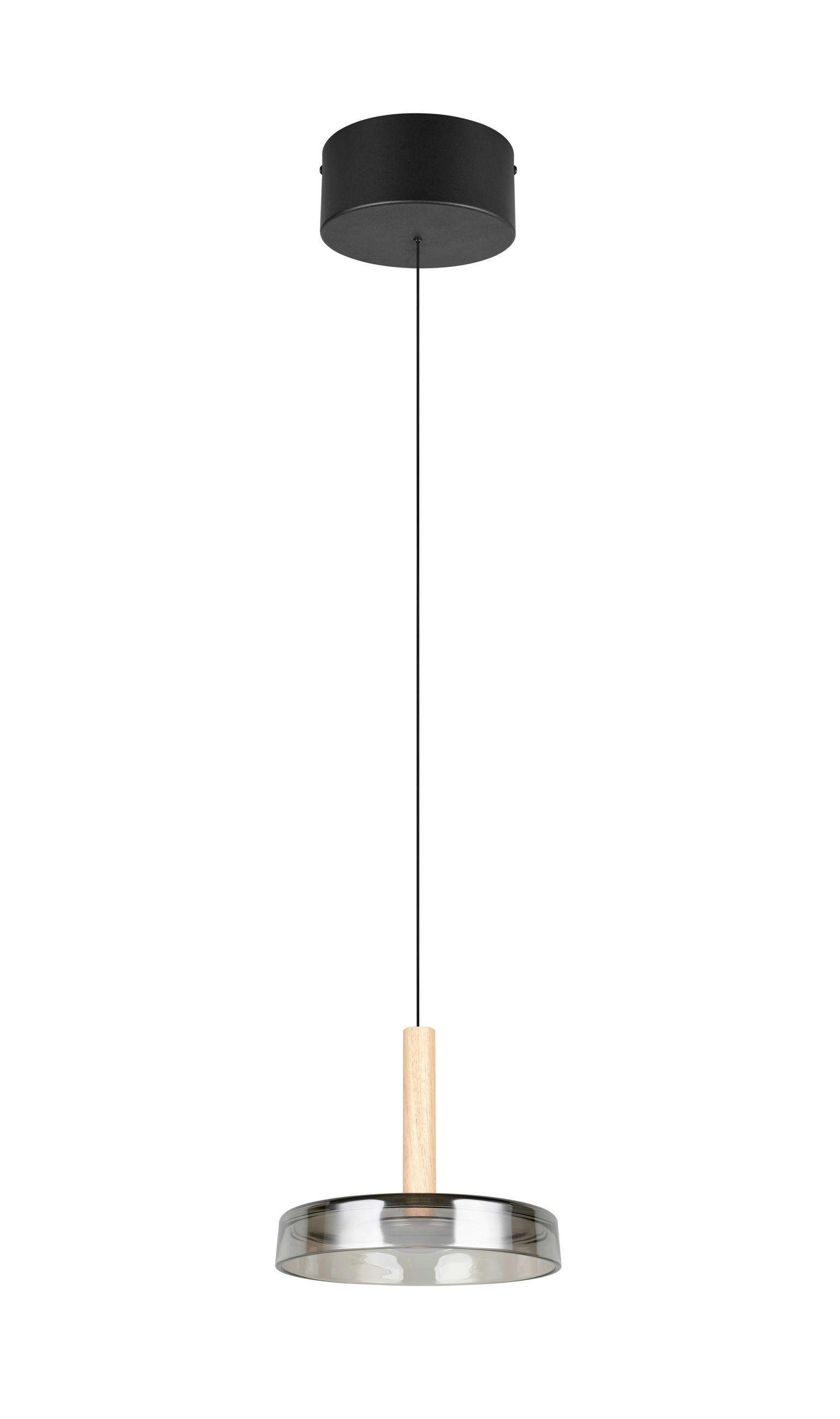 LED-PENDELLEUCHTE Celeste 22/200 cm  - Schwarz/Grau, Design (22/200cm) - Trio Leuchten