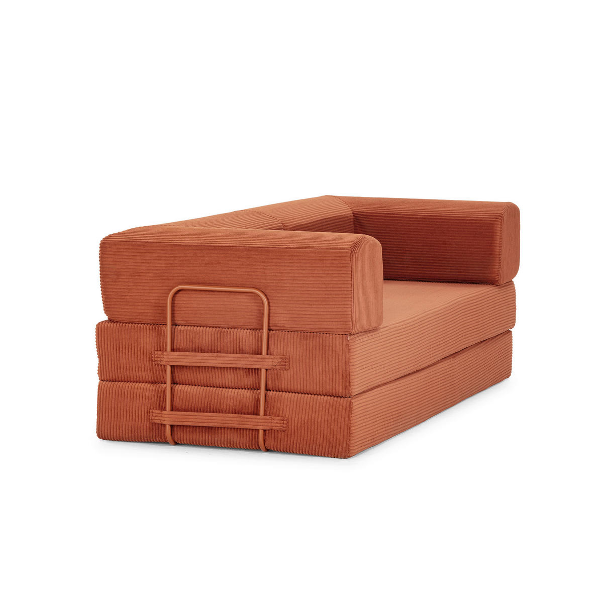 SCHLAFSOFA Cord Terracotta  - Terracotta, MODERN, Textil (200/70/90cm) - Livetastic