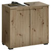 WASCHBECKENUNTERSCHRANK 60/57/32 cm  - Schwarz/Eiche Artisan, Modern, Holzwerkstoff/Kunststoff (60/57/32cm) - MID.YOU
