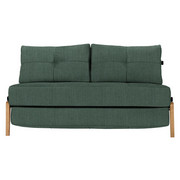 SCHLAFSOFA in Holz, Metall, Textil Grün - Eichefarben/Grün, MODERN, Holz/Textil (147/67/96cm) - Innovation