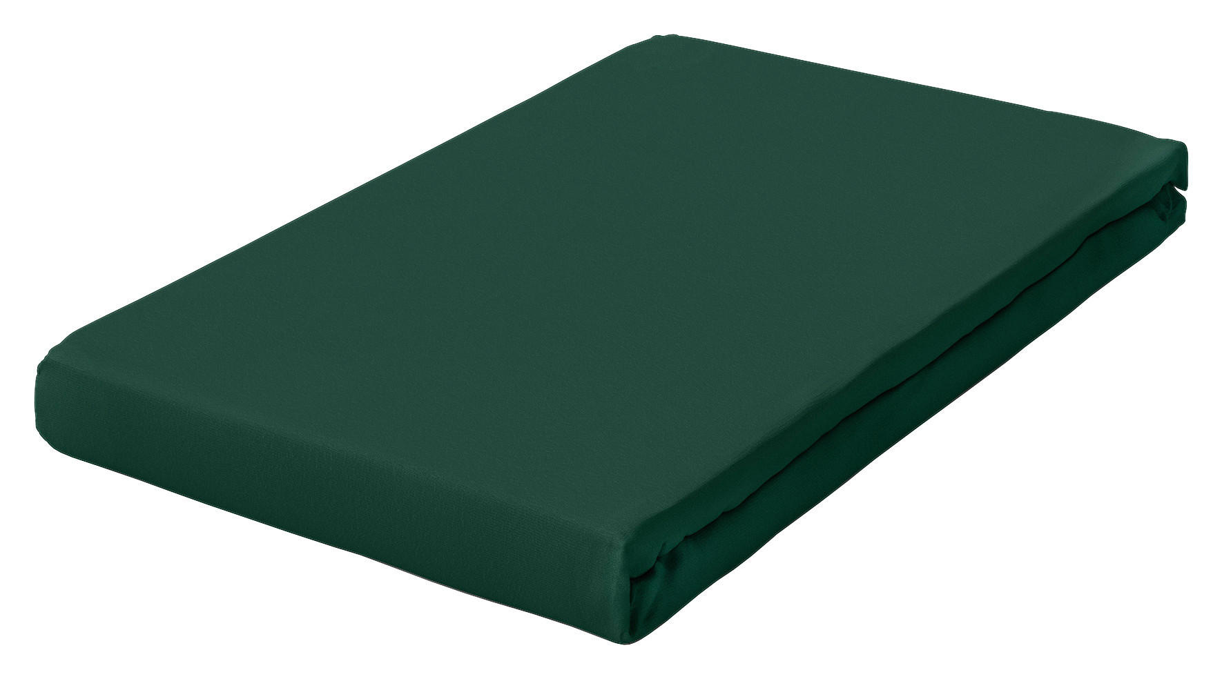 Schlafgut Spannbetttuch Pure Dunkelgrün 180-200x200-220 cm