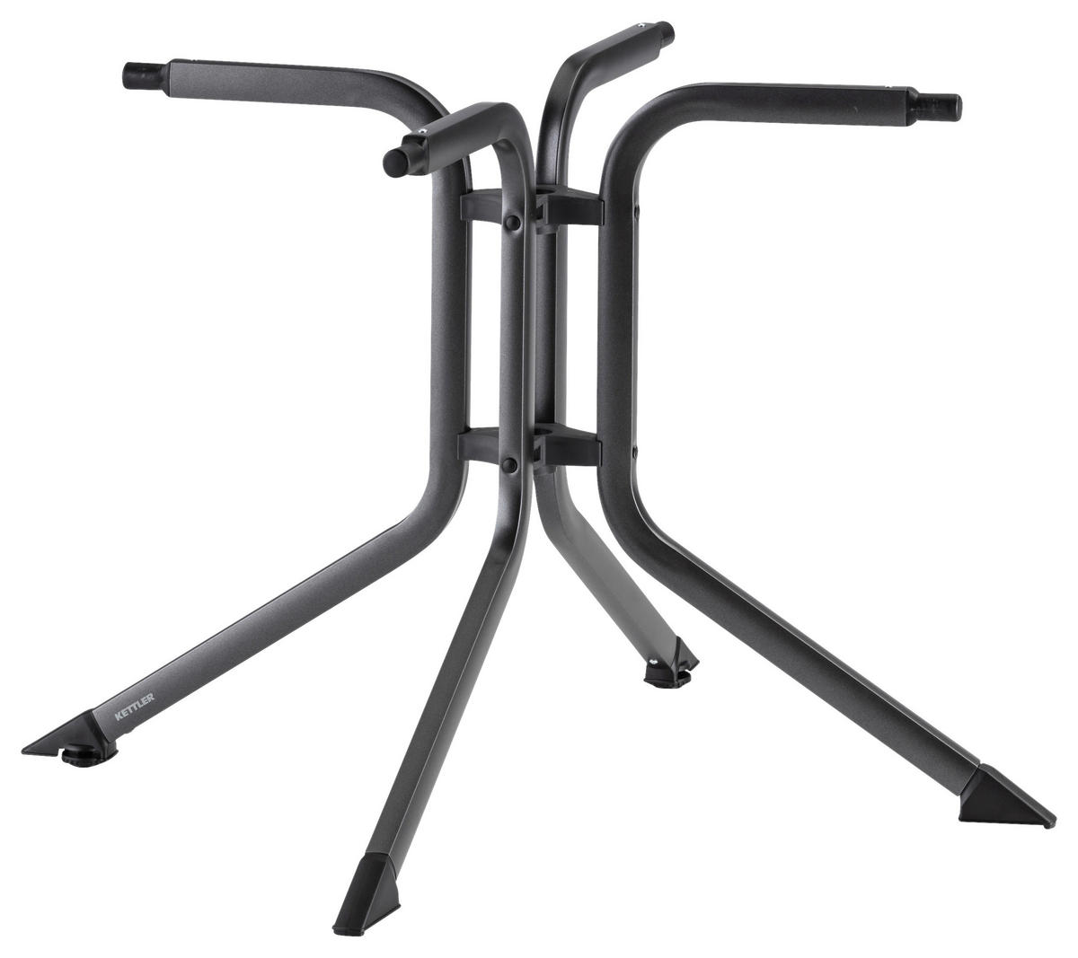 GARTENKLAPPTISCH Metall, Kunststoff rund  - Anthrazit, Basics, Kunststoff/Metall (85/74cm) - Kettler