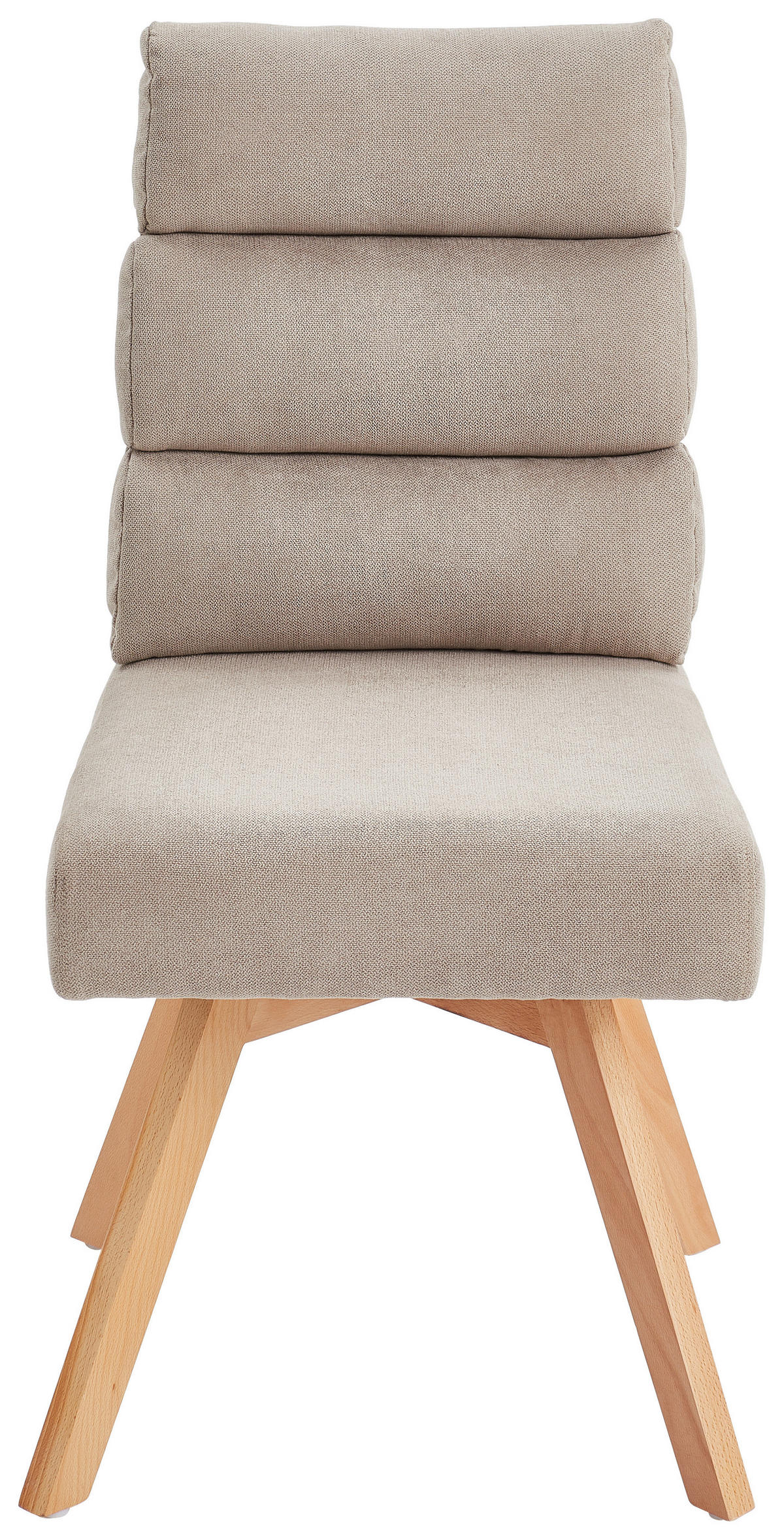 STUHL  - Taupe/Naturfarben, MODERN, Holz/Textil (45/88/62cm) - Livetastic