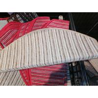 OTIRAČ ZA STEPENICE 28/65 cm   višebojno, tamno crvena  STAIRMAT STRIPES  - višebojno/tamno crvena, Konvencionalno, tekstil (28/65cm)