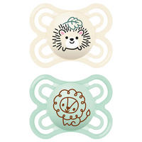 SCHNULLER 0 Monat(e)  - Blau/Gelb, Basics, Kunststoff (8,9/14,5/4,7cm) - MAM