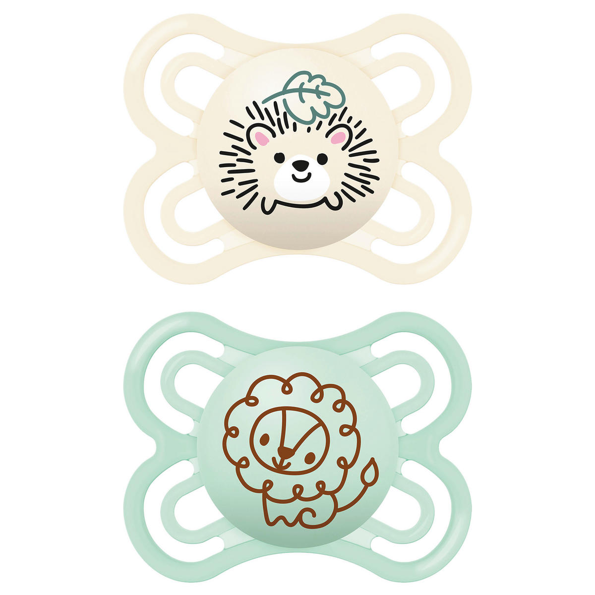 SCHNULLER 0 Monat(e)  - Blau/Gelb, Basics, Kunststoff (8,9/14,5/4,7cm) - MAM