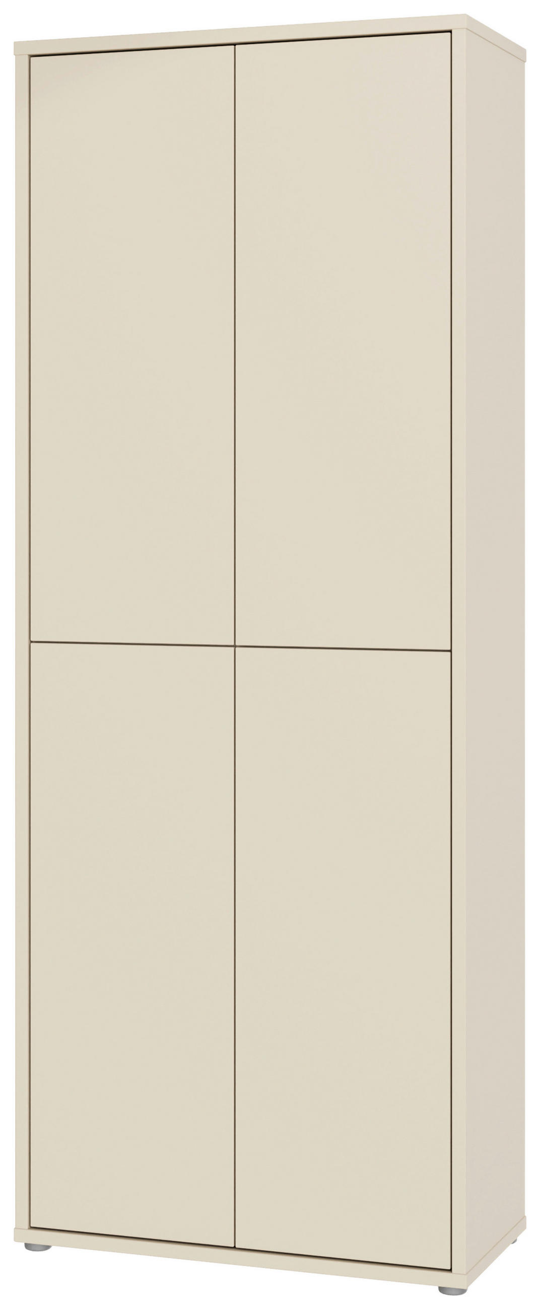SCHUHSCHRANK Sandfarben  - Sandfarben/Grau, MODERN, Holzwerkstoff/Kunststoff (74,5/191,9/34,9cm) - Xora