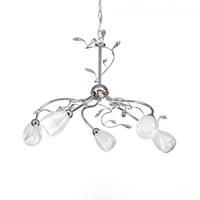 KRONLEUCHTER 80/80/110 cm   - Chromfarben, Basics, Glas/Metall (80/80/110cm)