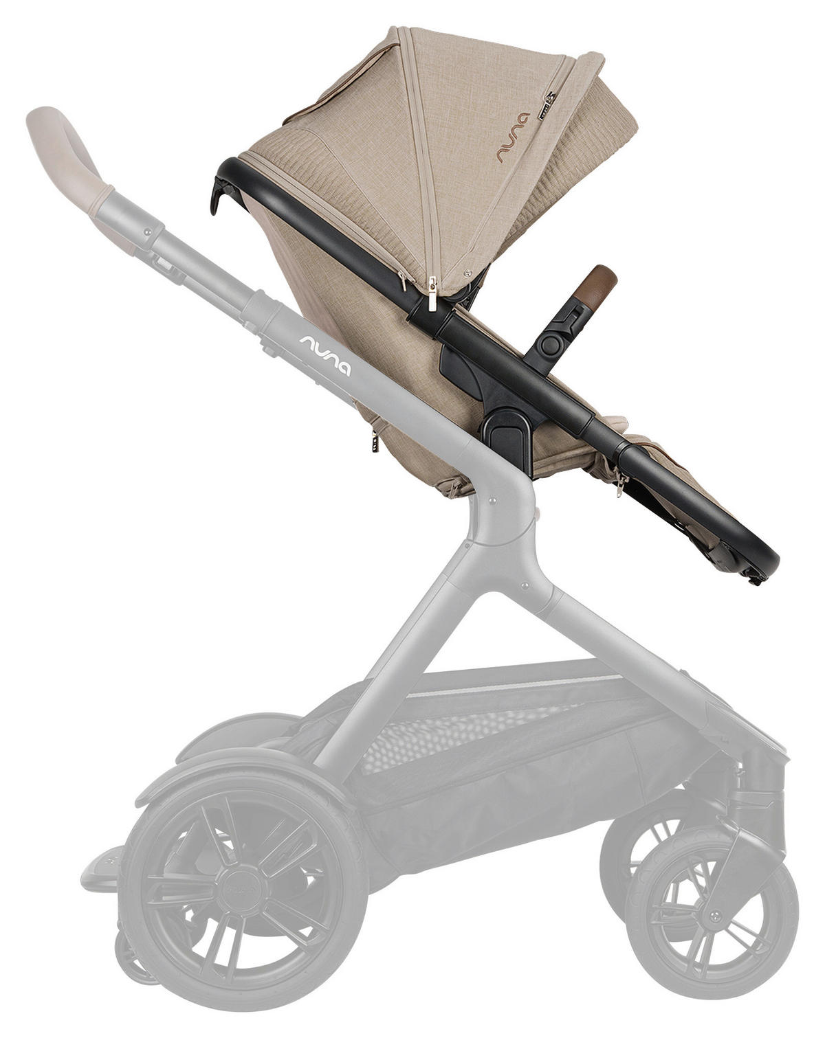 GESCHWISTERSITZ - Beige/Schwarz, Basics, Kunststoff (26/91/22cm) - Nuna