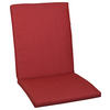 SESSELAUFLAGE Uni  - Rot, Basics, Textil (50/4/109cm)