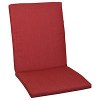 SESSELAUFLAGE Uni  - Rot, Basics, Textil (50/4/109cm)