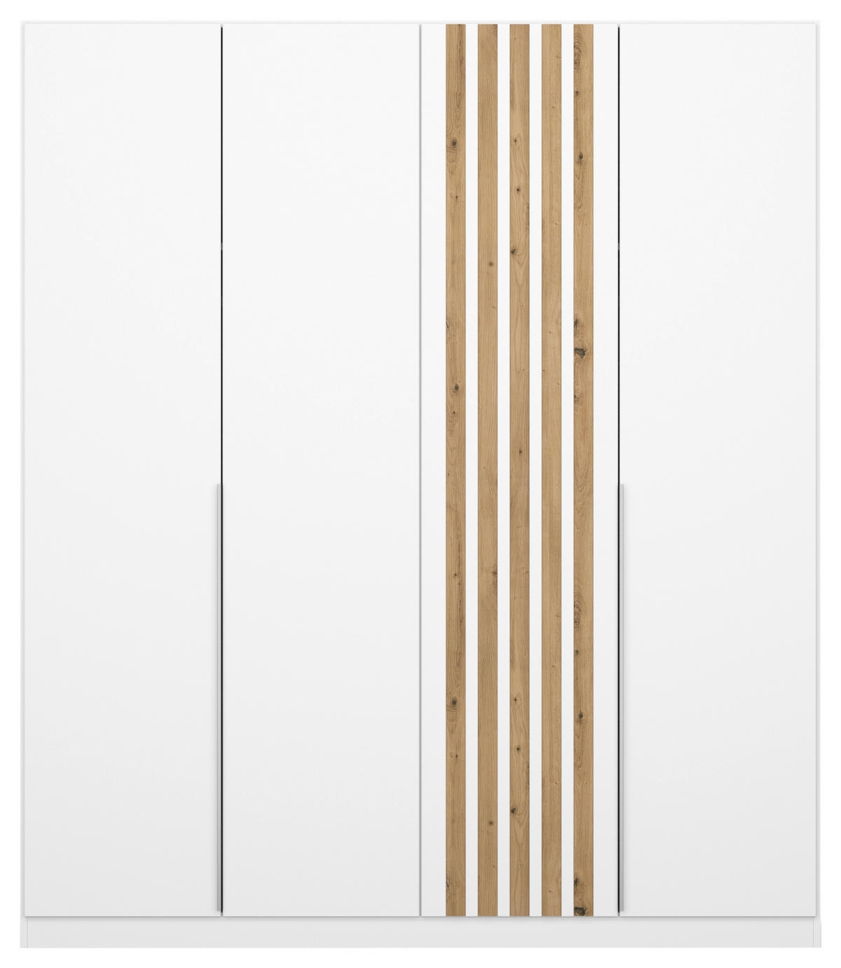 SKRIŇA S OTOČNÝMI DVERAMI, biela, dub artisan, 181/210/54 cm - biela/dub artisan, Modern, kov/kompozitné drevo (181/210/54cm) - Rauch Möbel