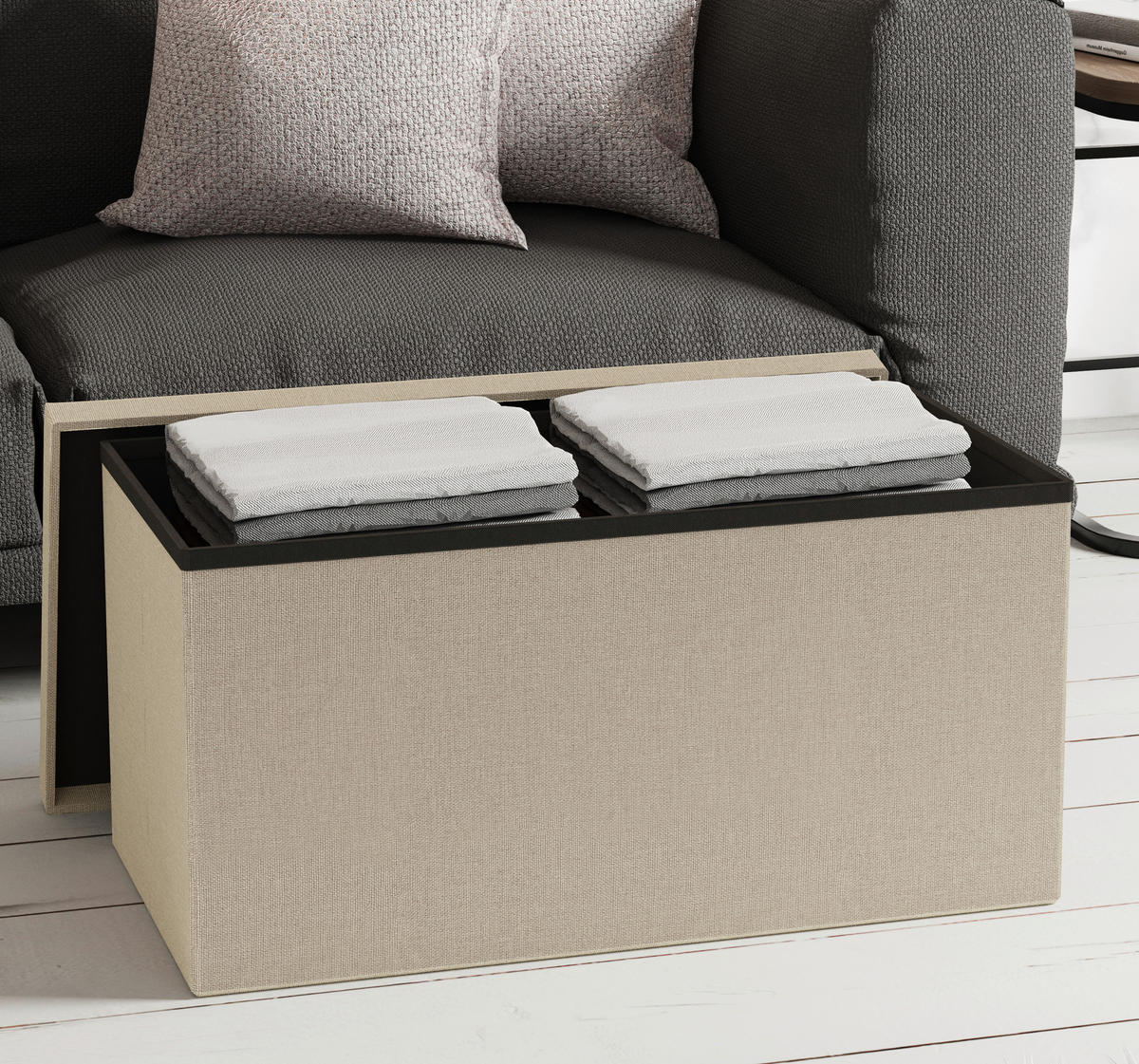 SITZBOX  - Creme, Basics, Kunststoff (76/38/38cm) - MID.YOU