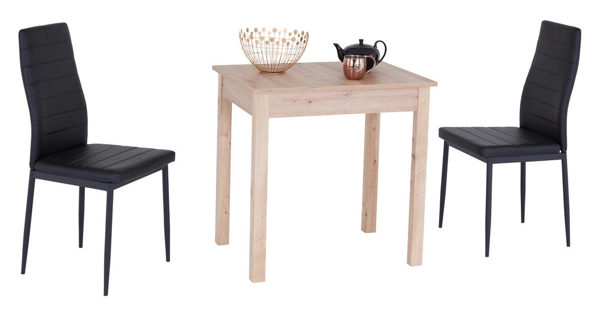 ESSTISCH in Holzwerkstoff 75/55/76 cm  - Eiche Artisan, KONVENTIONELL, Holzwerkstoff (75/55/76cm) - home24