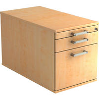 ROLLCONTAINER Ahornfarben  - Chromfarben/Ahornfarben, KONVENTIONELL, Holzwerkstoff/Kunststoff (42,8/51,2/80cm) - Venda