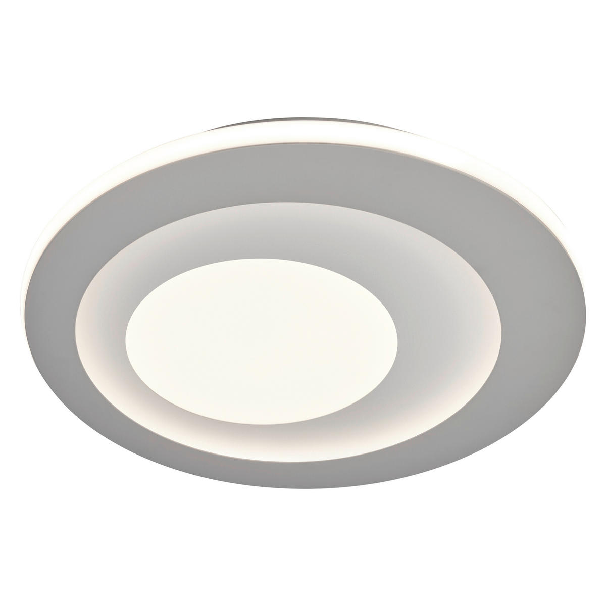 LED-DECKENLEUCHTE Orbis Spiral 40/5 cm   - Grau, Design, Kunststoff/Metall (40/5cm) - Osram