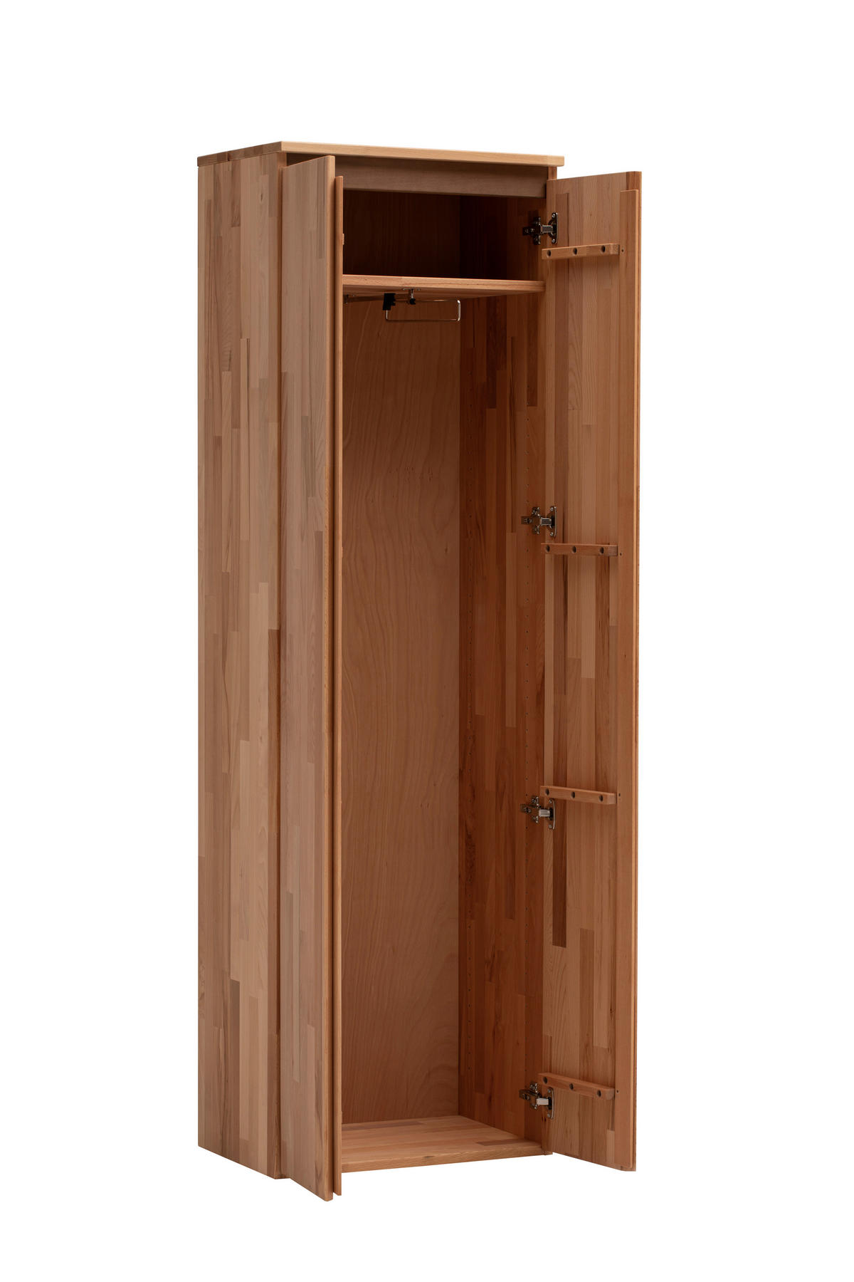 GARDEROBENSCHRANK  in 60/194/39 cm  - Kernbuche, Natur, Holz (60/194/39cm) - Linea Natura
