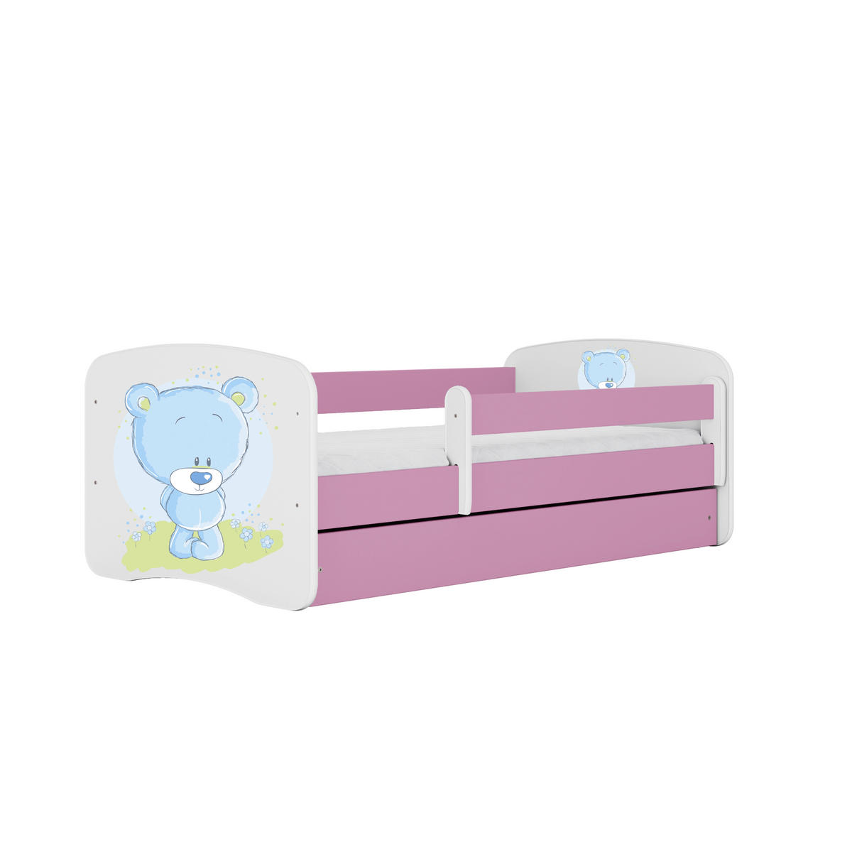 KINDER-/JUNIORBETT - Pink/Birkefarben, MODERN, Holz/Holzwerkstoff (80/160cm) - MID.YOU