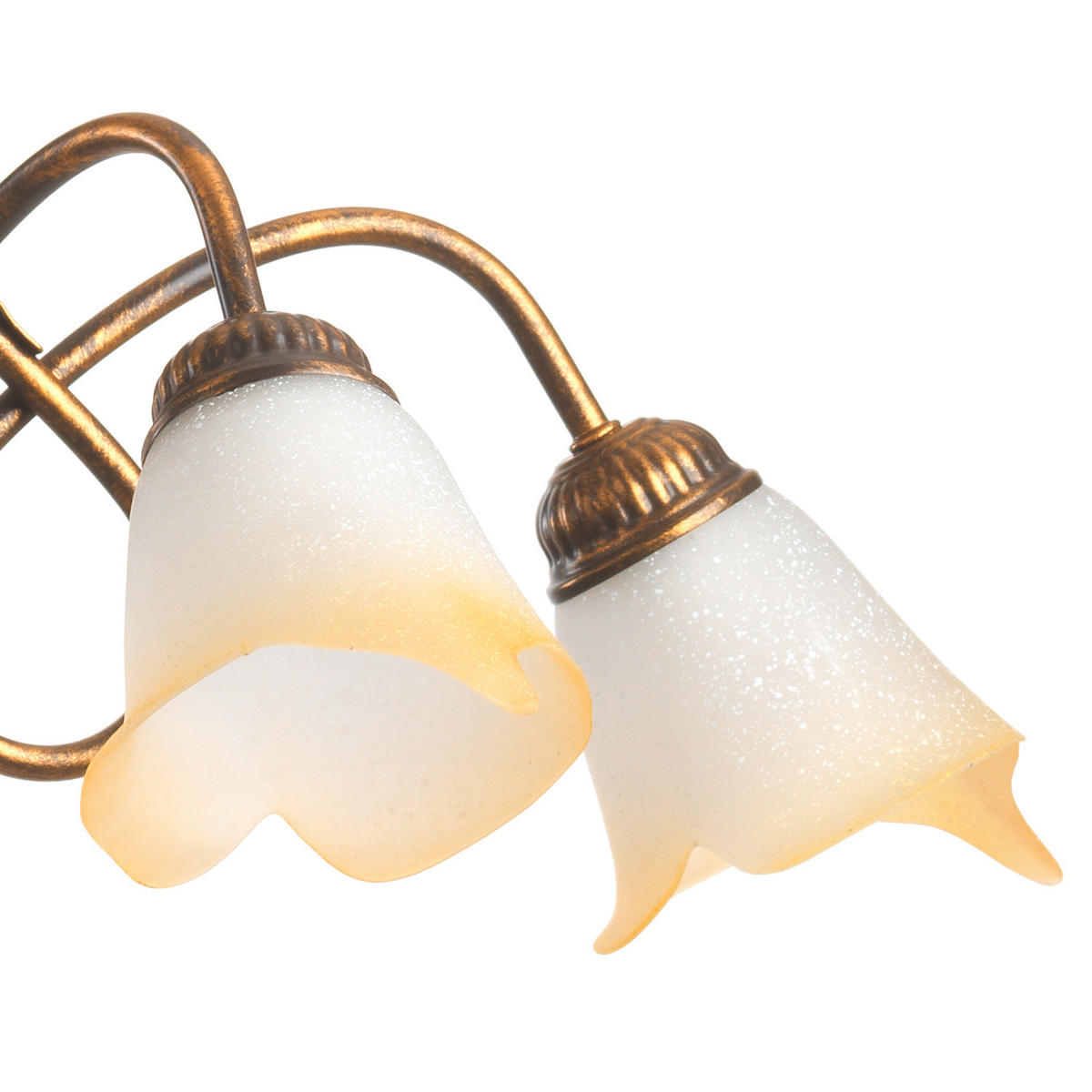 KRONLEUCHTER 75/82 cm   - Bronzefarben, KONVENTIONELL, Glas/Metall (75/82cm)