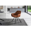ARMLEHNSTUHL  in Eisen Samt  - Schwarz/Braun, LIFESTYLE, Holz/Textil (61/82/62cm) - Livetastic