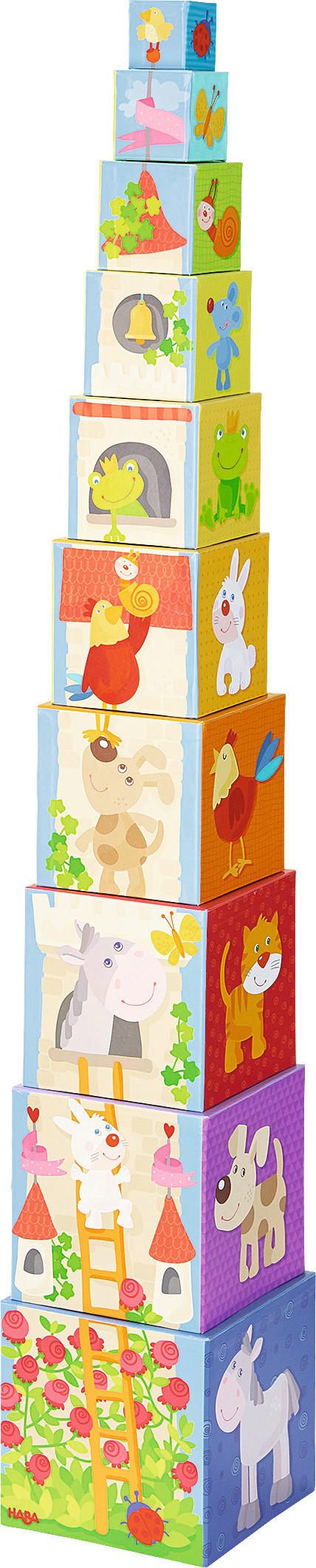 STAPELTURM - Multicolor, Basics, Karton - Haba