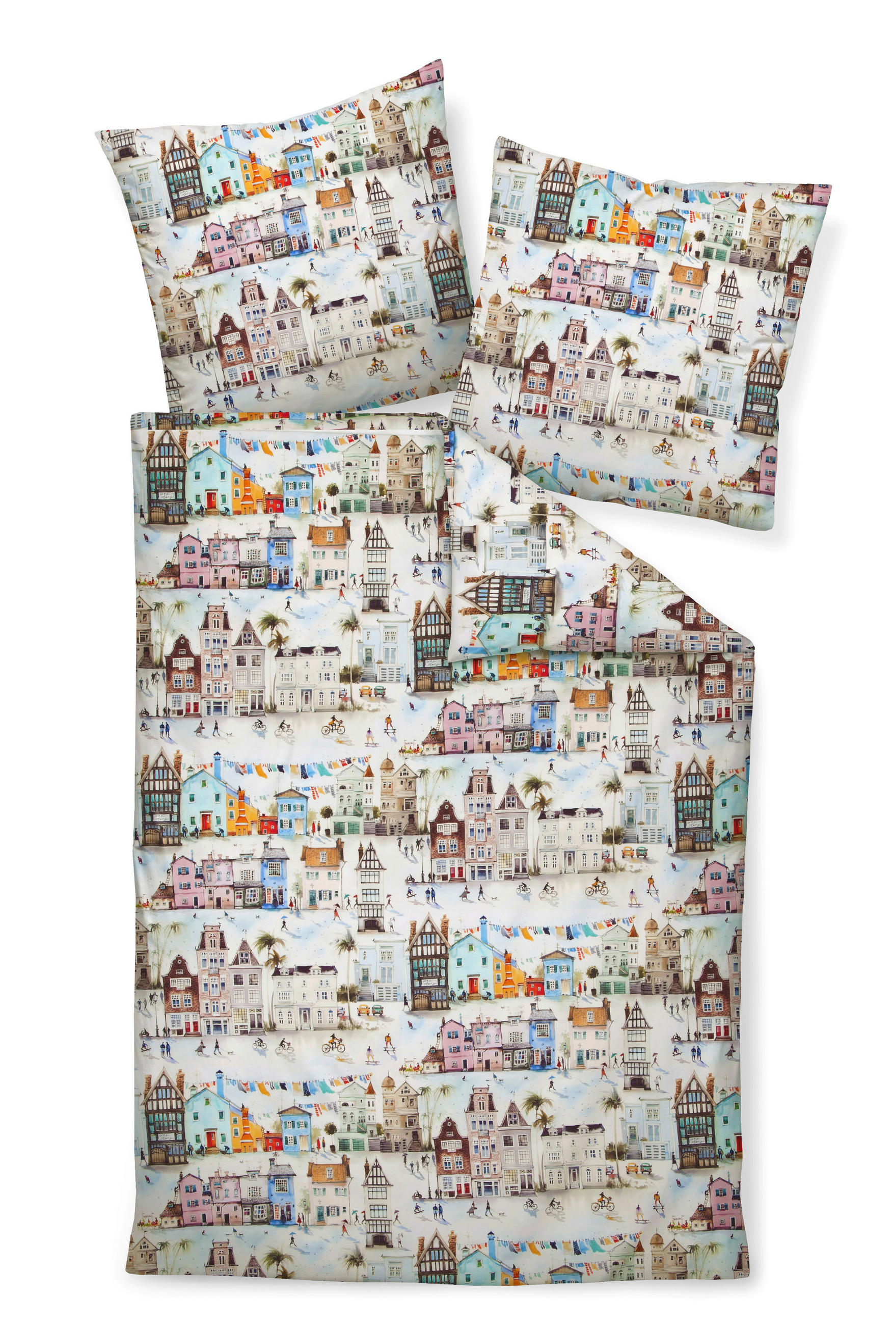 BETTWÄSCHE 155/220 cm Makosatin  - Multicolor, Design, Textil (155/220cm) - Janine