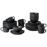 KOMBISERVICE Schwarz LIVIA 30-teilig 6 Personen  - Schwarz, Basics, Keramik - Costa Nova