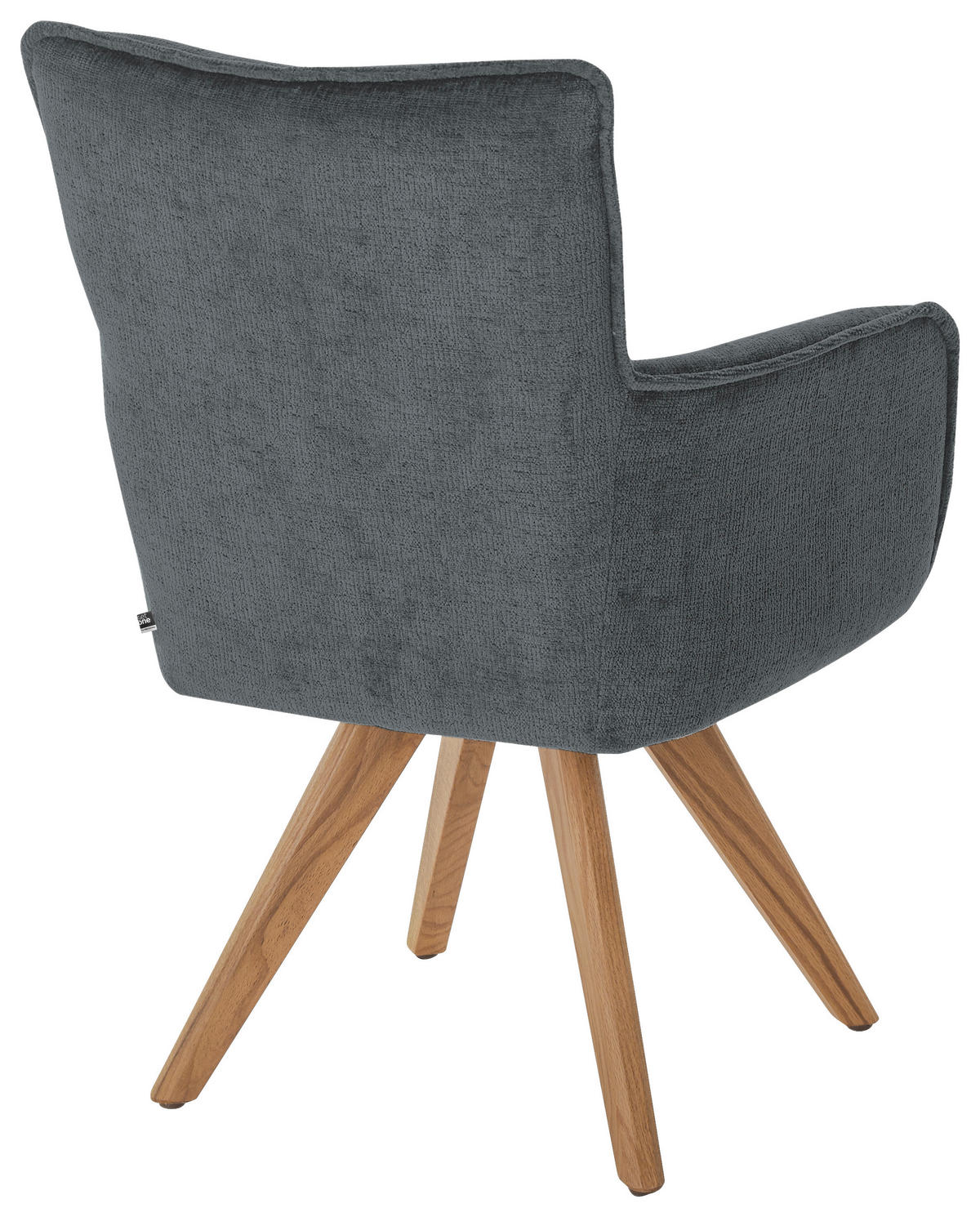 ARMLEHNSTUHL  in Mikrofaser  - Eichefarben/Dunkelgrau, Design, Holz/Textil (59/89/63cm) - SetOne by Musterring