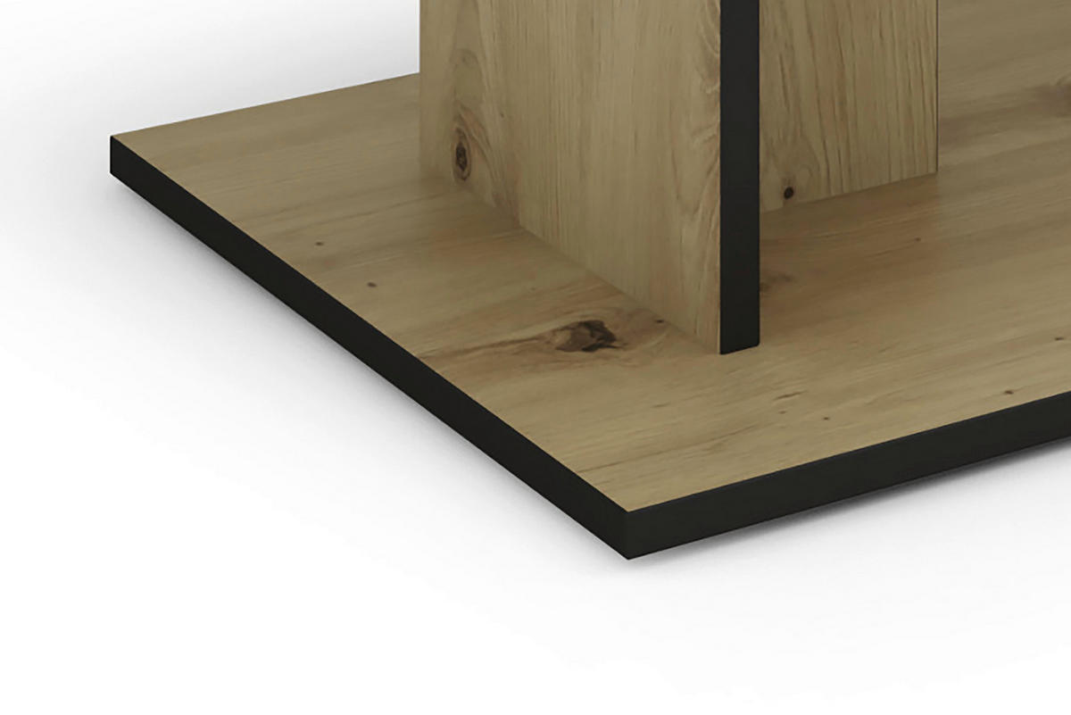 COUCHTISCH rechteckig Eiche Artisan einfacher Aufbau  - Eiche Artisan, MODERN, Holzwerkstoff (110/60/40cm) - MID.YOU