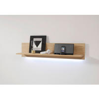 WANDBOARD Holzwerkstoff furniert, massiv Eichefarben  - Eichefarben, Design, Holzwerkstoff (110/25/25cm) - Livetastic