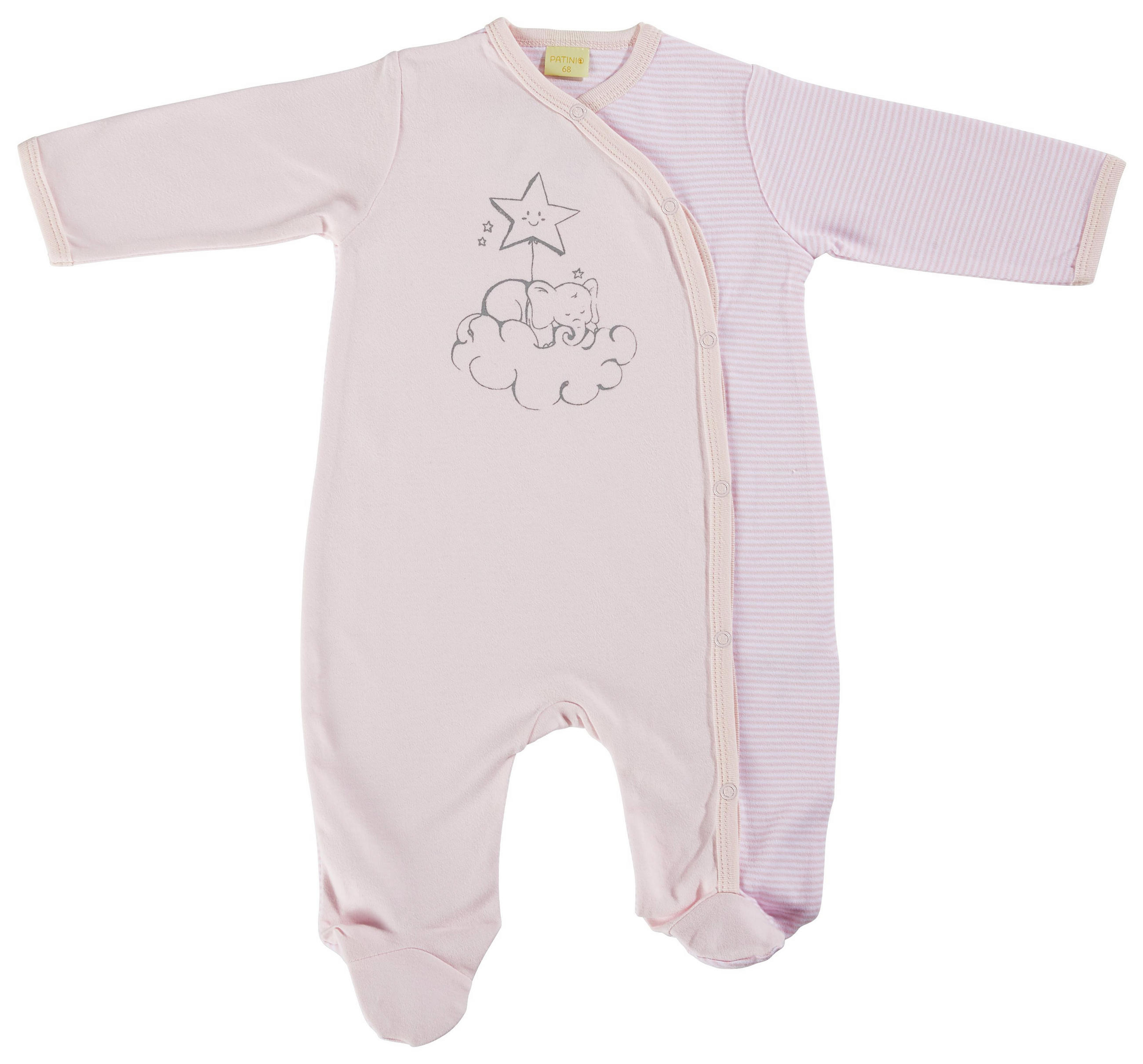 Baby Schlafanzug 56 Baumwolle Rosa Elefant Kaufen